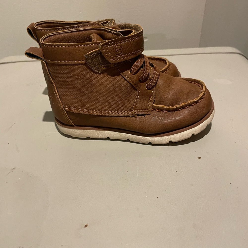Stride Rite Brown Kids Boots with Strap